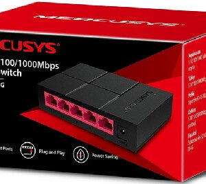 5 portos Gigabit switch Mercusys MS105G