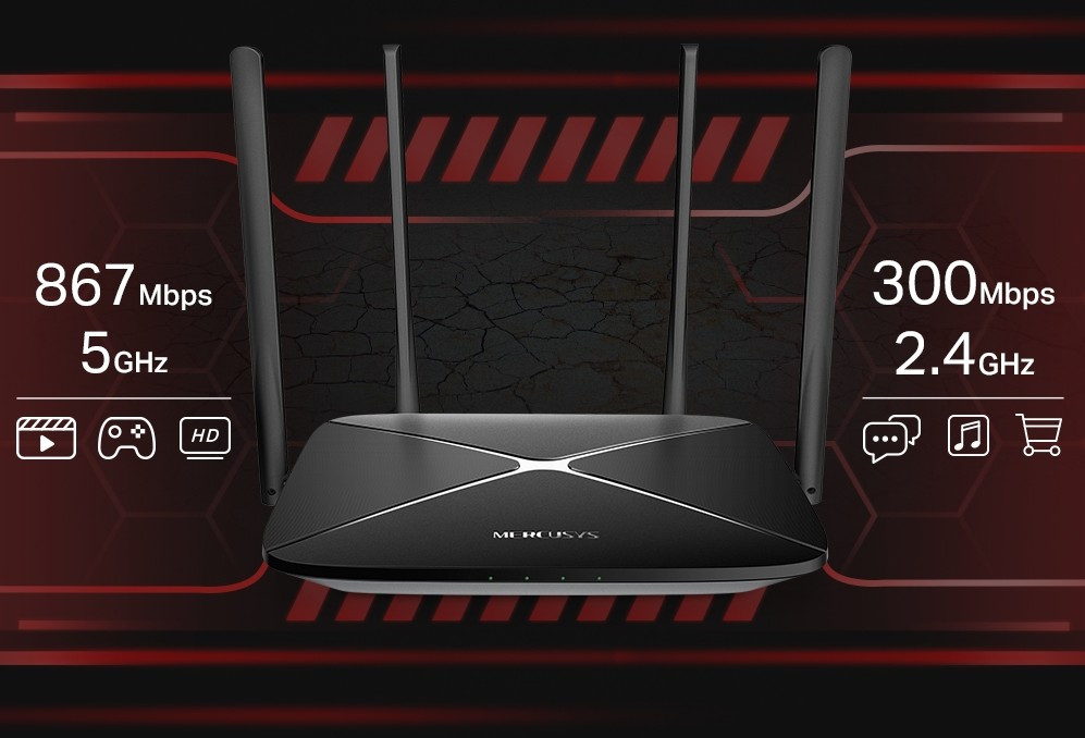 Wi-Fi router Mercusys AC12G AC1200 - Image 4