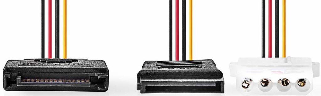 SATA- Molex+SATA kábel 20 cm Nedis