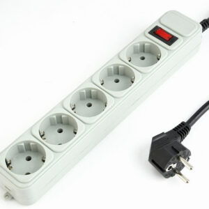 Hálózati elosztó 5-ös (földelt) 3m túlfeszültségvédős Gembird