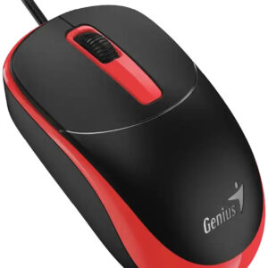 Genius DX-123 piros-fekete vezetékes egér