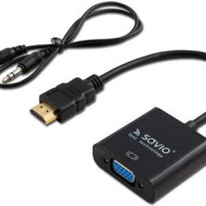HDMI-VGA átalakító kábel Savio CL-23/B