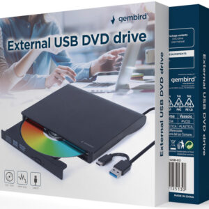 Külső USB DVD író Gembird DVD-USB-031