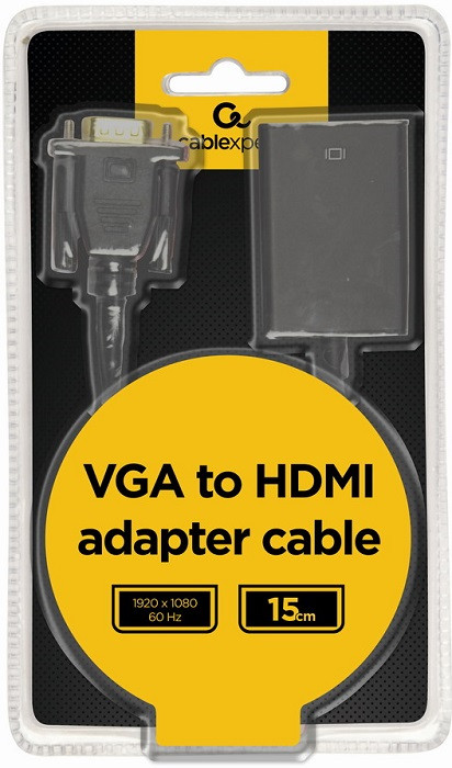 VGA-HDMI átalakító kábel 15 cm Cablexpert