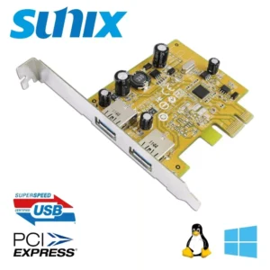 PCIe kártya USB 3.0 2 x port Sunix USB2302LV