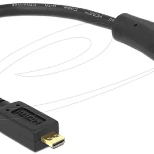 Micro HDMI-HDMI kábel 23cm Delock 65391