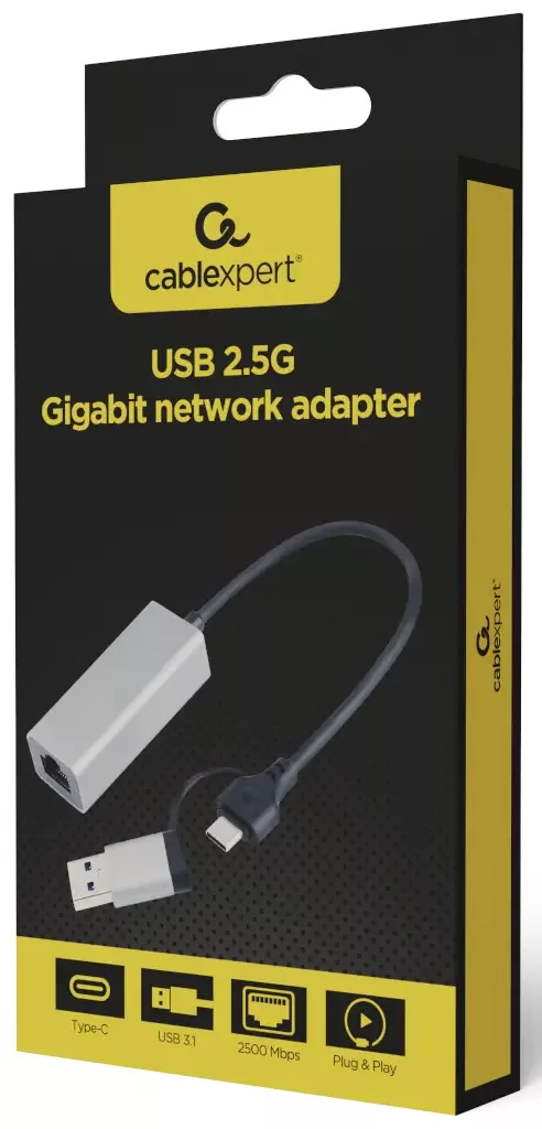 USB hálókártya Gigabit Gembird A-USB3AC-LAN-01 - Image 2