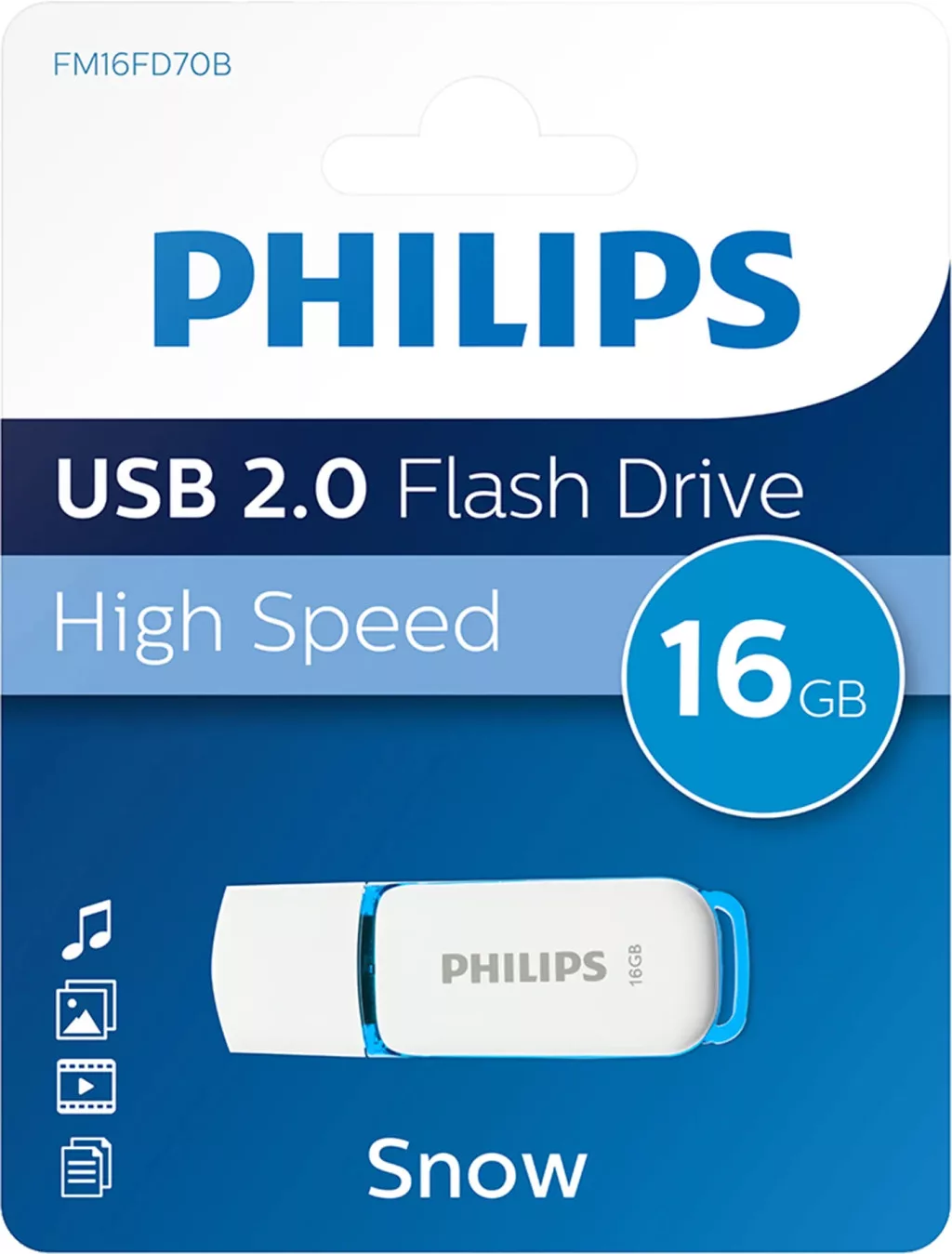 16 GB USB 2.0 pendrive Philips Snow