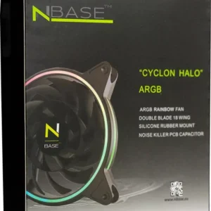 12cm ház cooler nBase Cyclon Halo ARGB